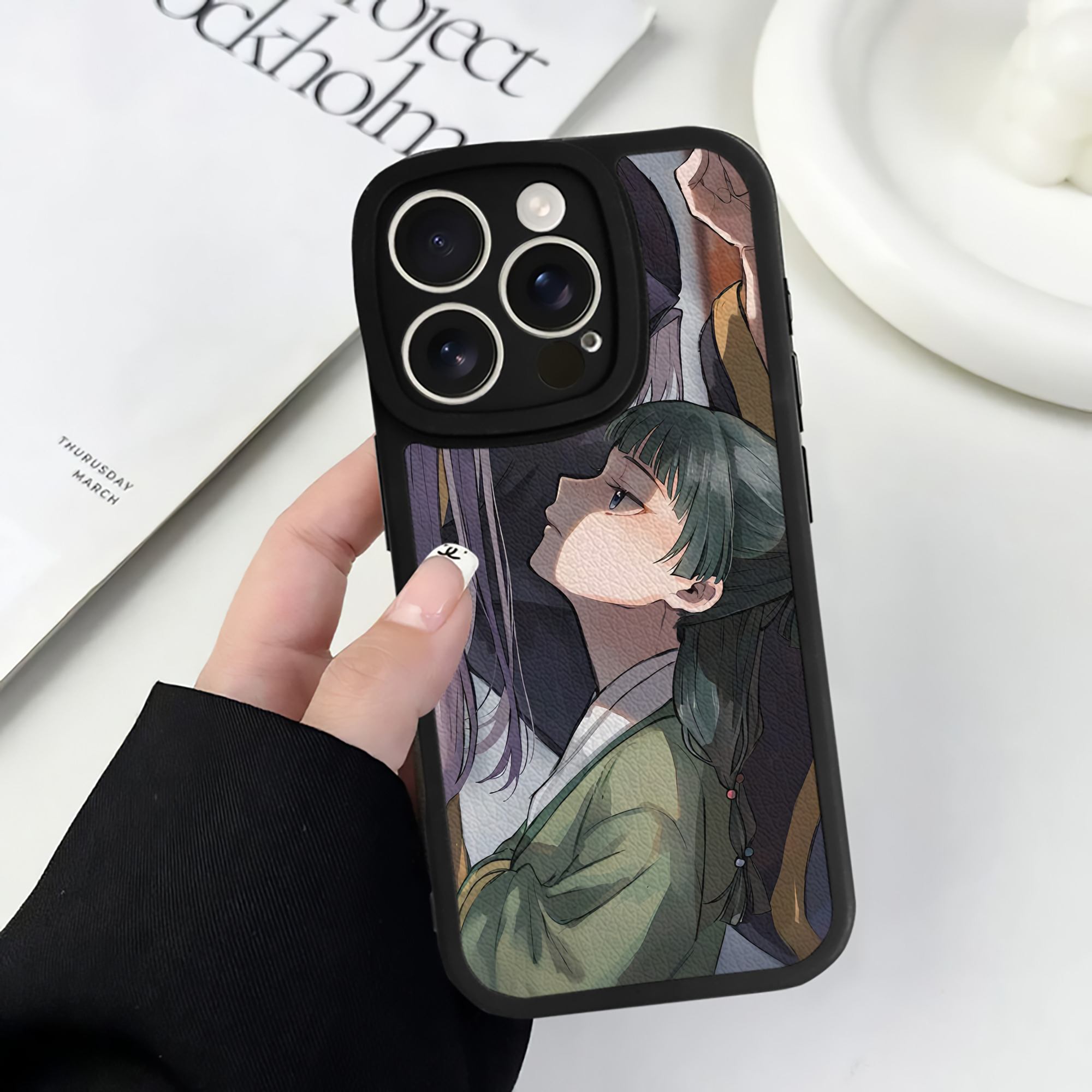 薬屋のひとりごと The Apothecary Diaries 【iPhone 16シリーズ対応】シリコンスマホケース（レザー調） 材質：シリコン